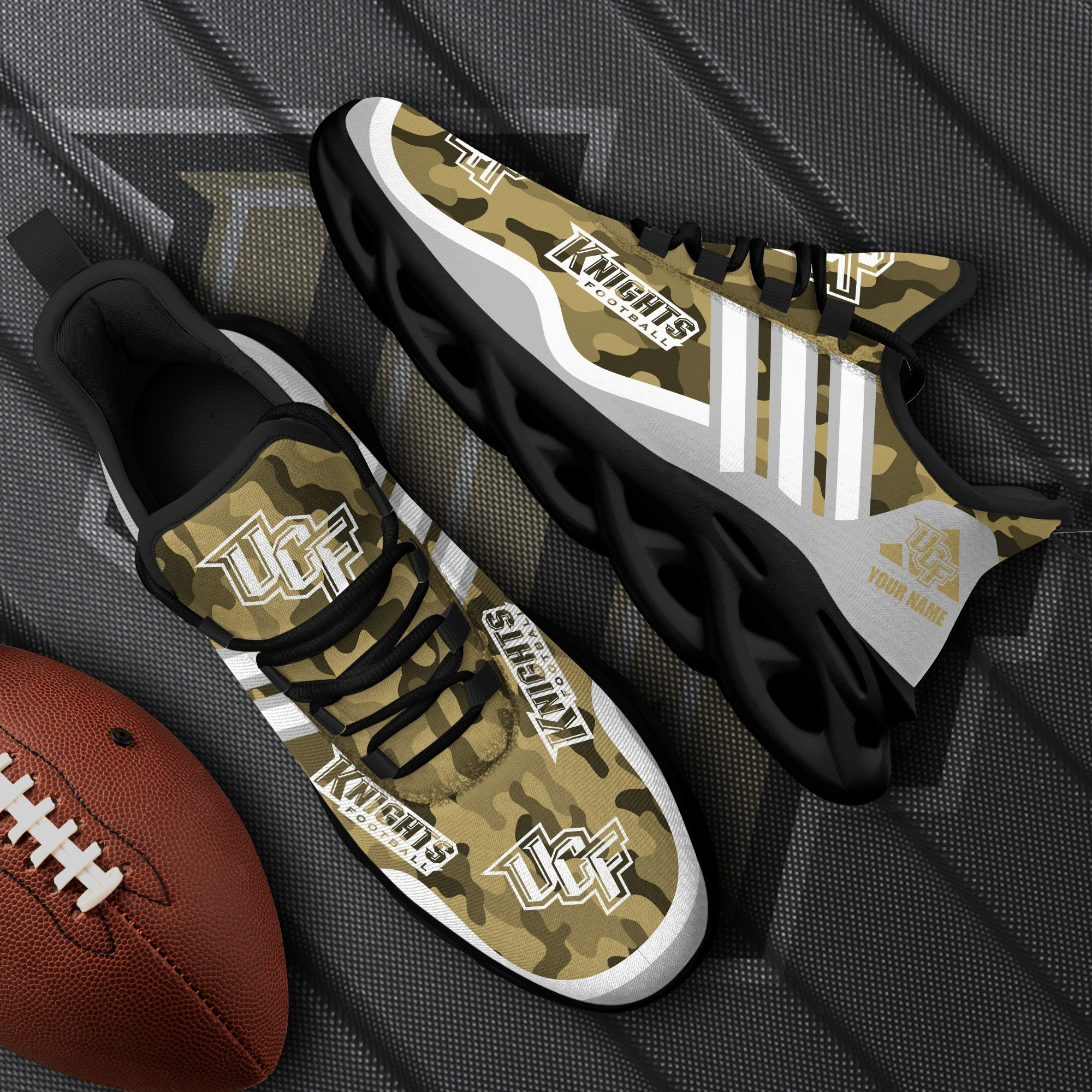 UCF Knights Black Max Soul Shoes 2025 Versions Custom Name 466