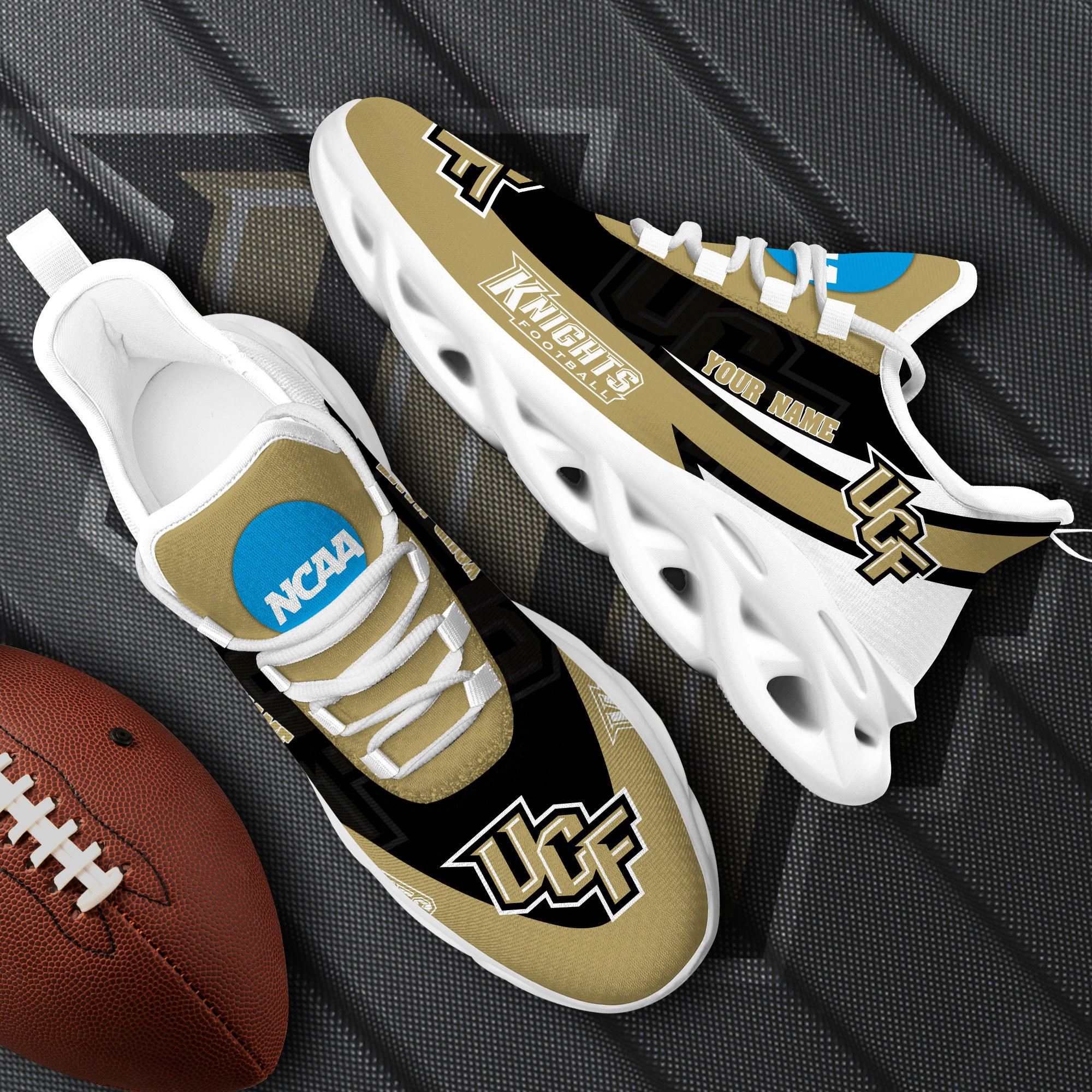 UCF Knights White Max Soul Shoes 2025 Versions Custom Your Name, Sports Gift For Fan PH019