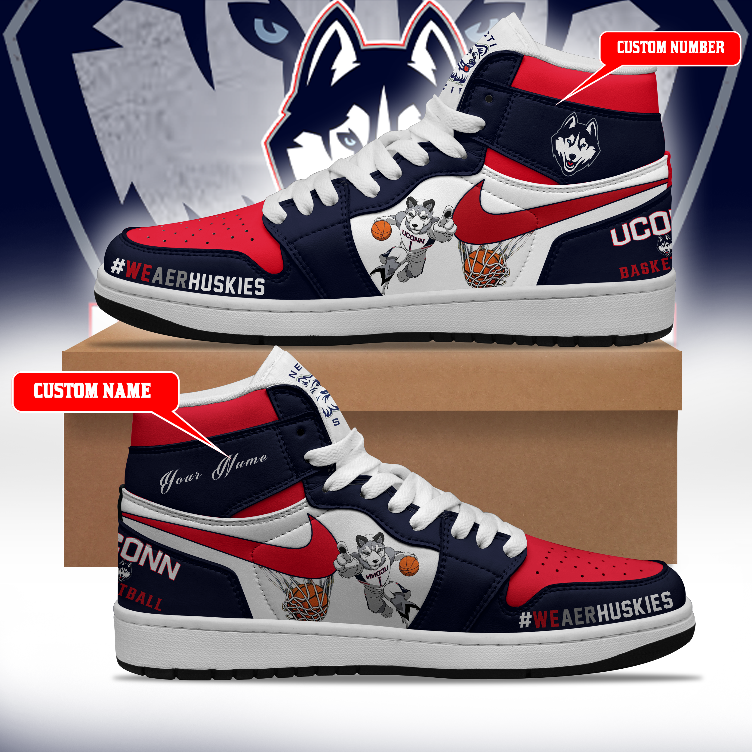 Uconn Huskies Basketball AJ1 