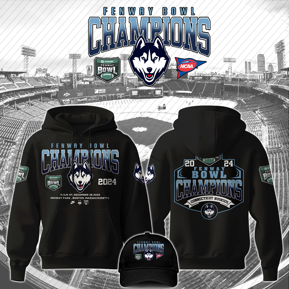 UConn Huskies Bowl Champion  Hoodie   Version 