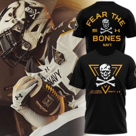 Under Armour Black Navy Midshipmen Rivalry Fear The Bones Performance TShirt 