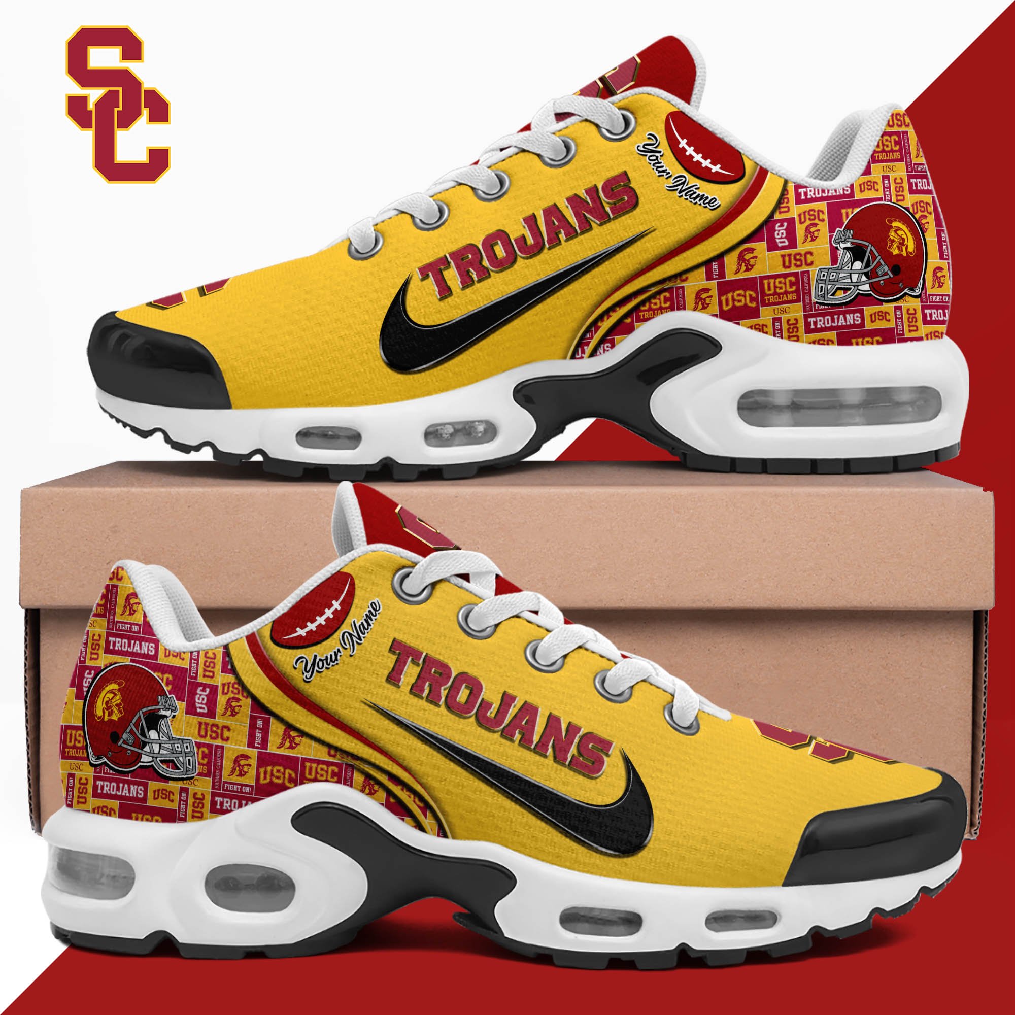 USC Trojans TN Shoes 2025 Version Custom Your Name 499