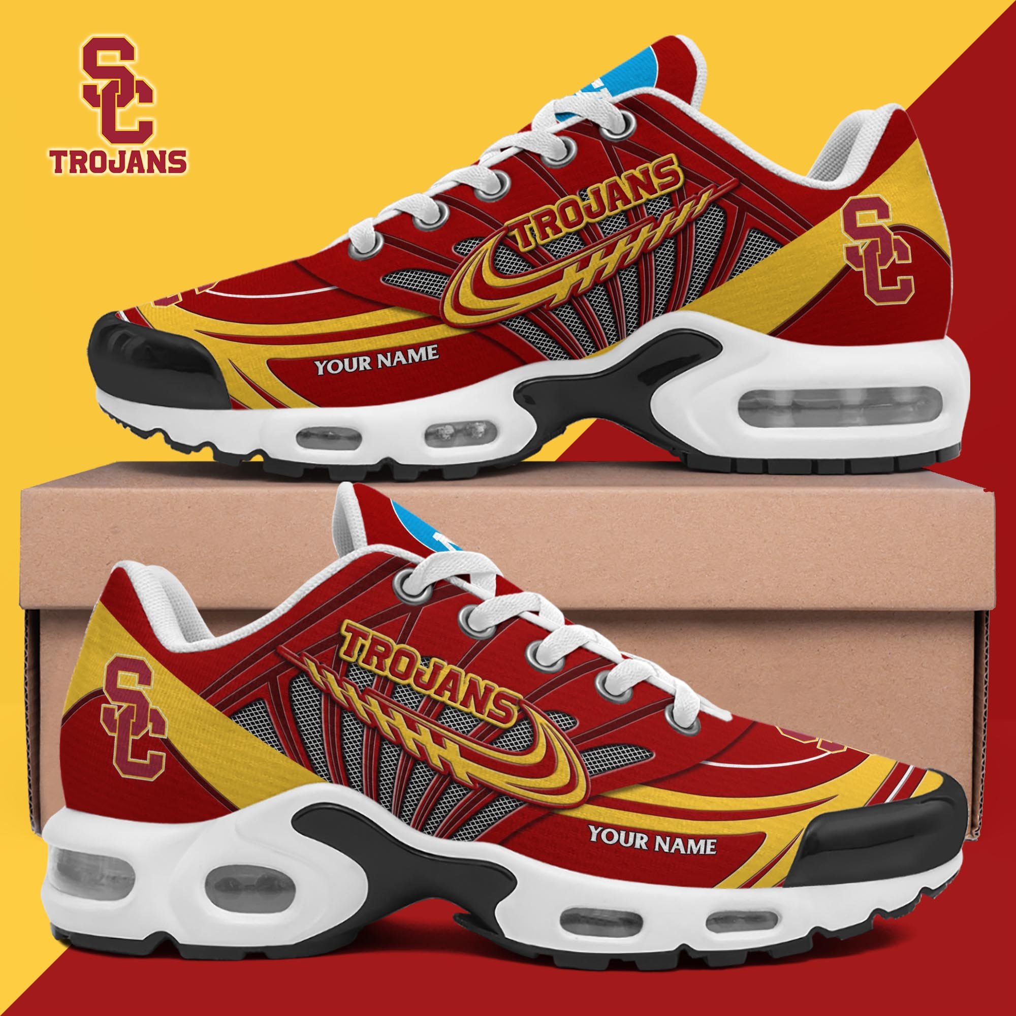 USC Trojans TN Shoes 2025 Version Custom Your Name 594