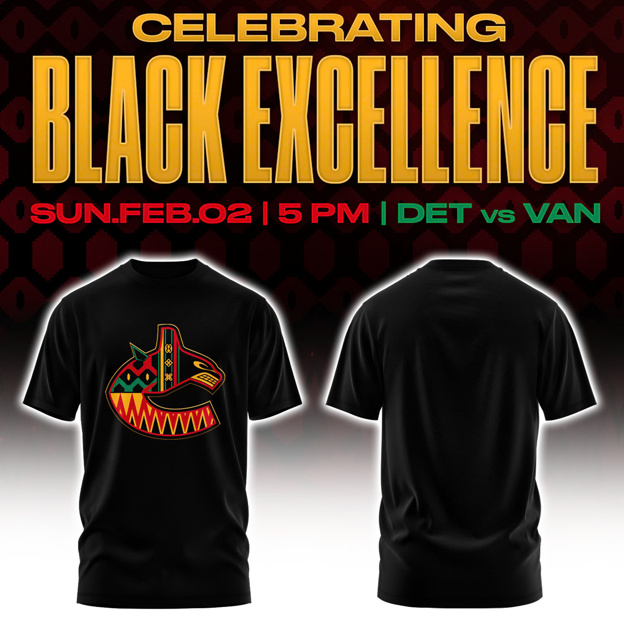 Vancouver Canucks Celebrate Black History Month Edition Tshirt 