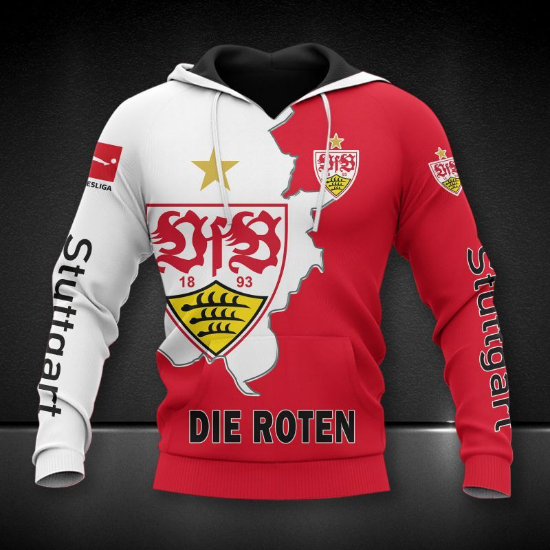VfB Stuttgart Printing T-Shirt, Polo, Hoodie, Zip, Bomber 8270 