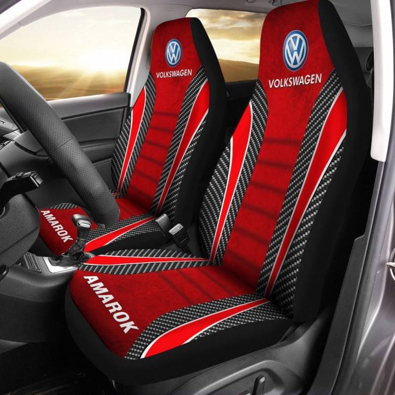 Volkswagen Amarok VTH Car Seat Cover (Set of 2) Ver 2 (Red) 