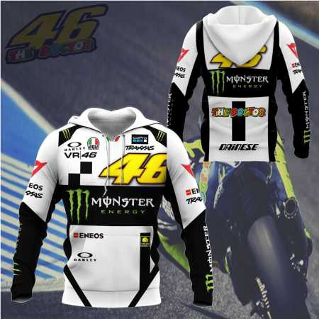 VR46 v6 White Hoodies 