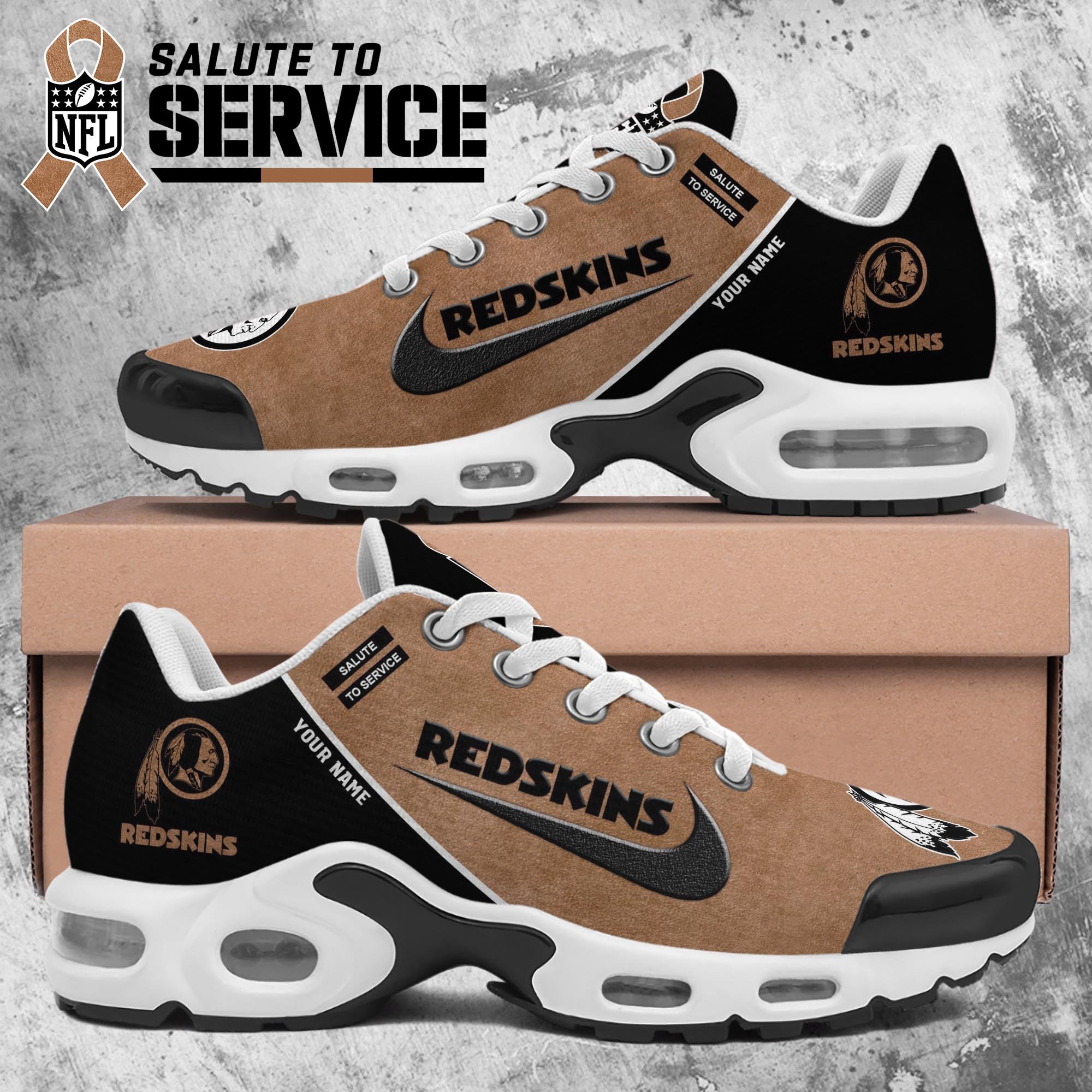 Washington Redskins TN Shoes 2025 Version Custom Name, Shoes For Football Fans, Fan Gifts PH623