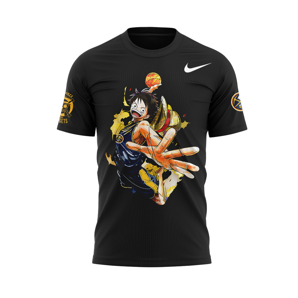 Welcome Luffy are joining the Denver Nuggets Black Tshirt Set+NT26122425ID10DS10 