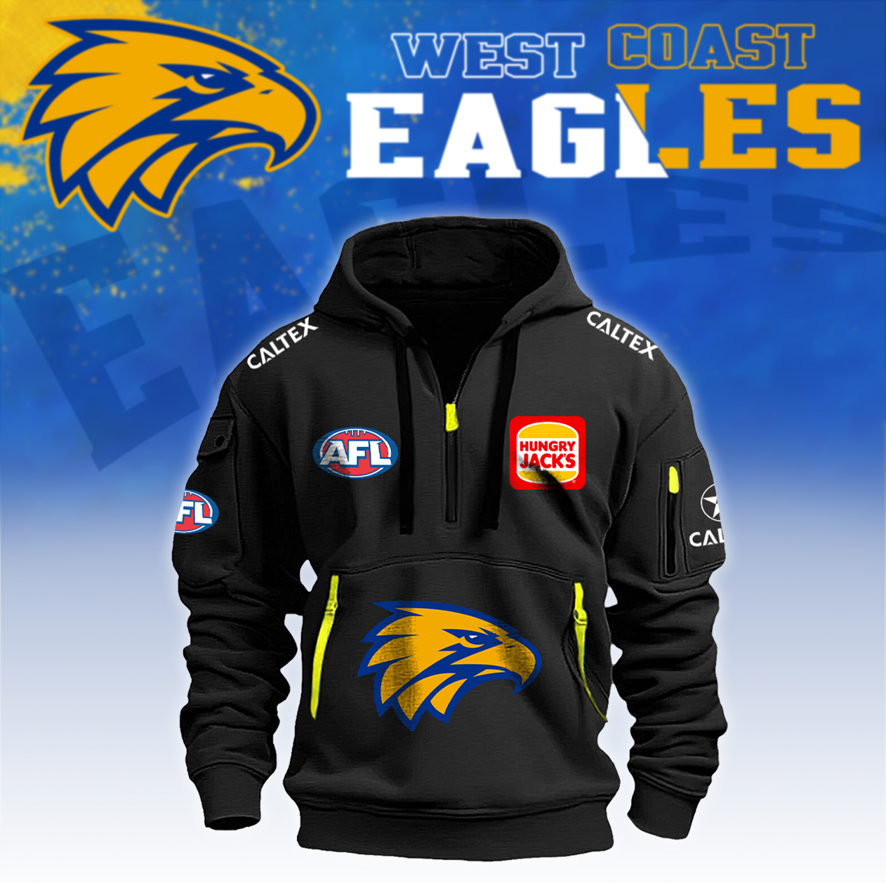 West Coast Eagles New Zip Hoodie 