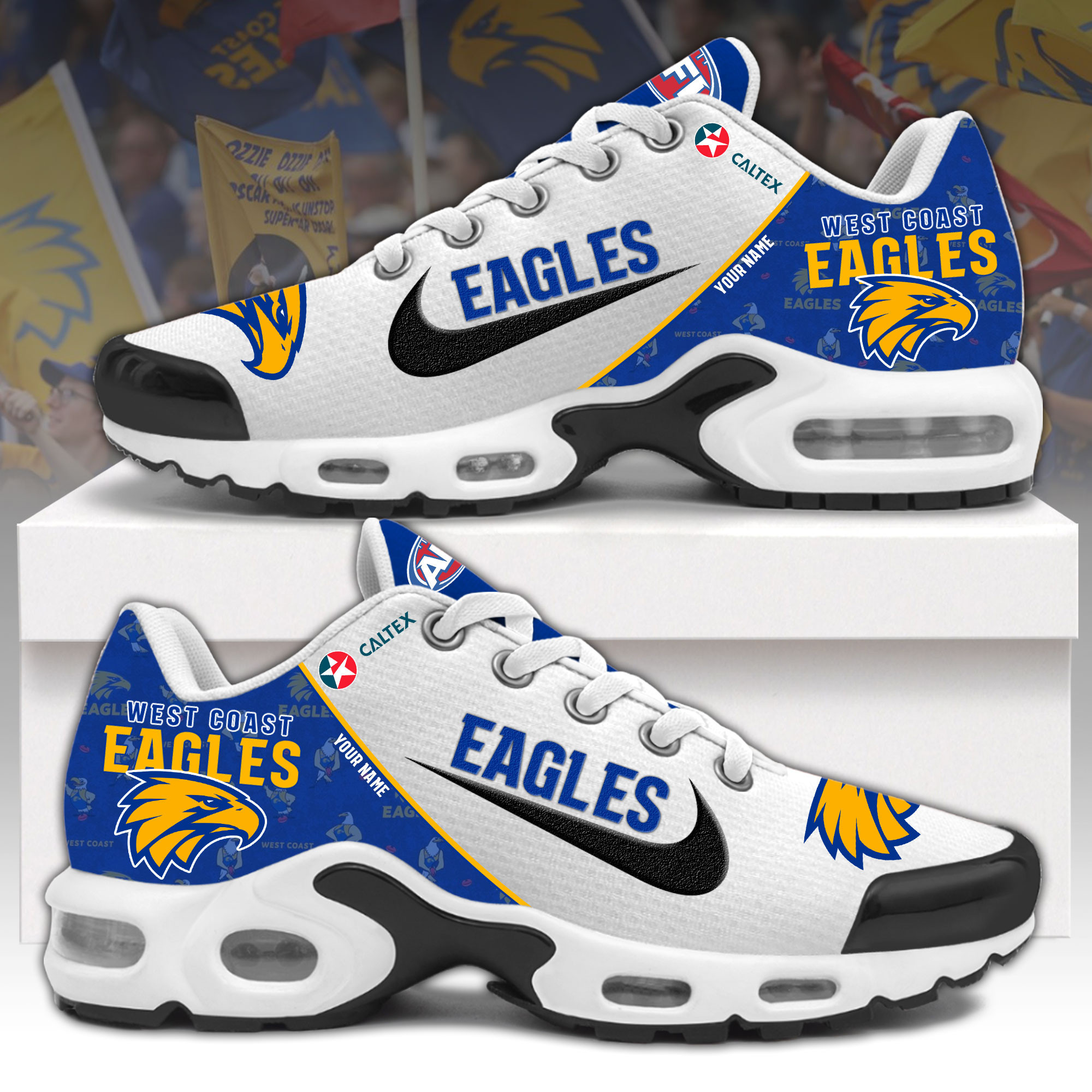 West Coast Eagles TN Air Max Plus Shoes Sneakers For Men And Women
