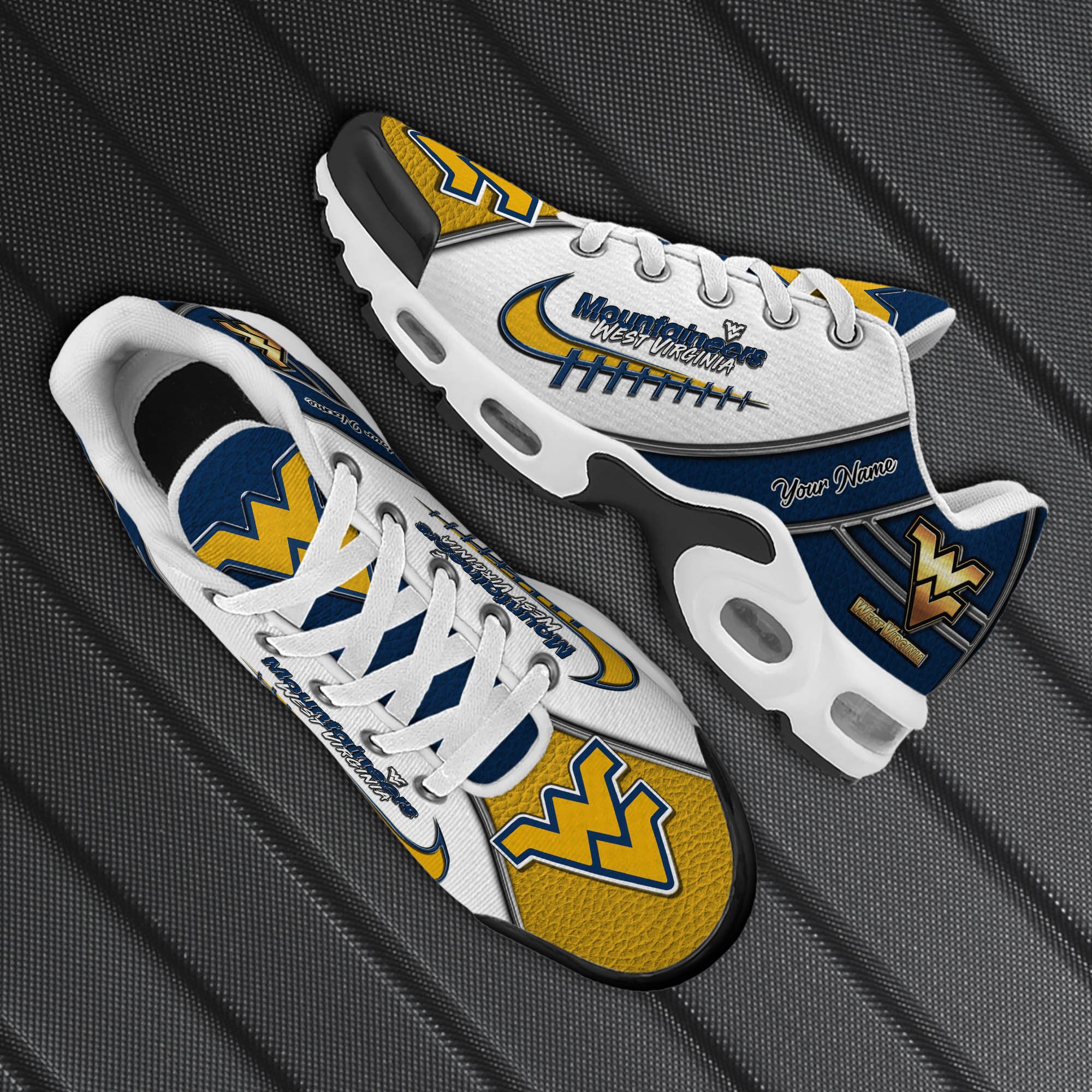 West Virginia Mountaineers TN Shoes 2025 Version Custom Your Name, Football Team Shoes, Football Shoes For Fans, Sport Gifts, Gifts For Lovers ETHY