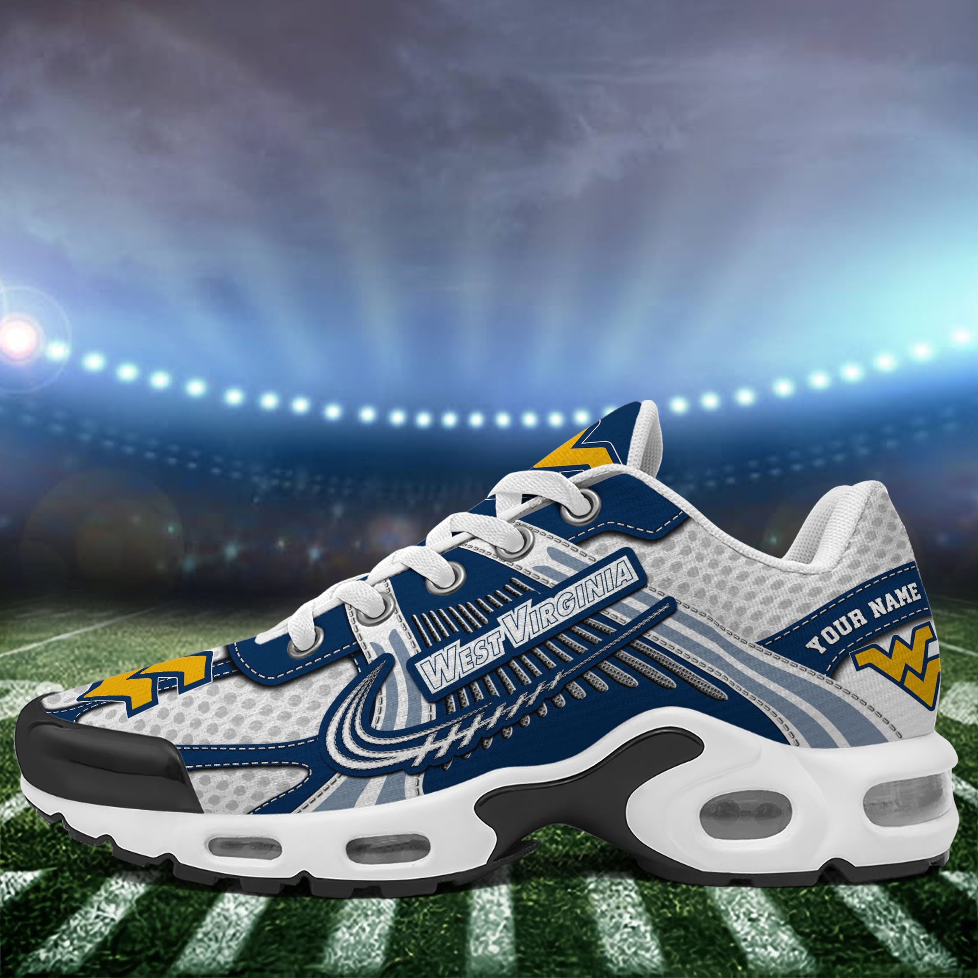 West Virginia Mountaineers TN Shoes Custom Your Name, Sport Shoes