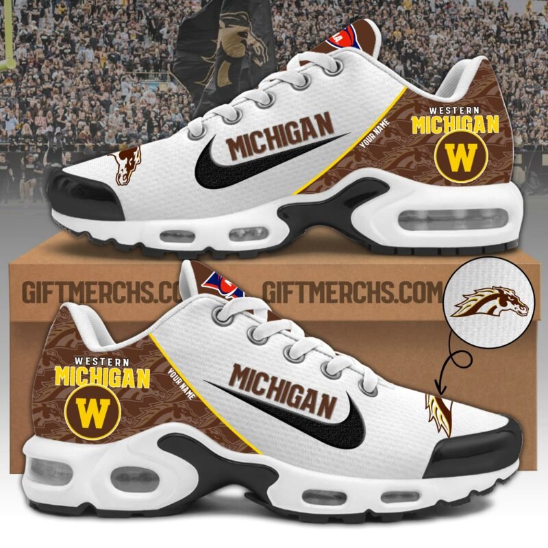 Western Michigan TN Shoes 2025 Version Custom Name, Shoes For Sport Fan, Sport Gifts PH270