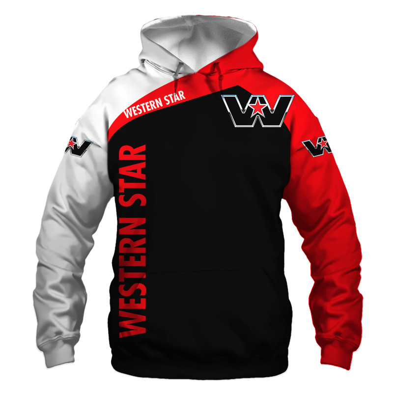 Western star t-shirt hoodie apparel 3D full printing 