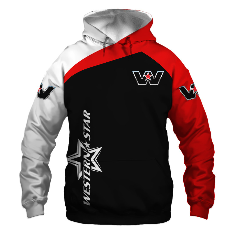 Western star t-shirt hoodie apparel 3D full printing 