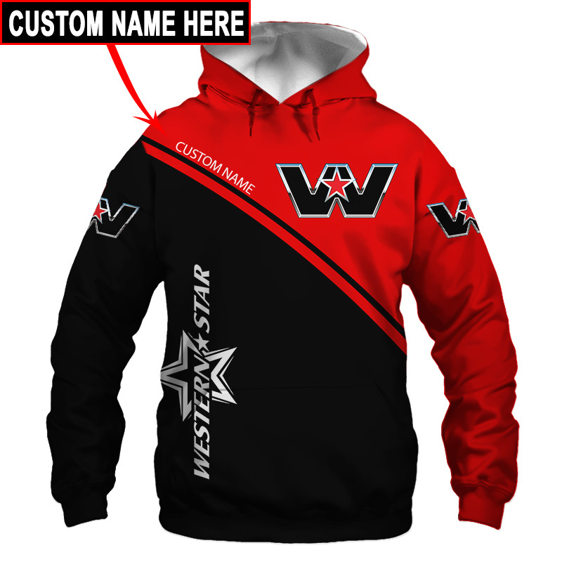 Western Star t-shirt hoodie apparel 3D full printing 